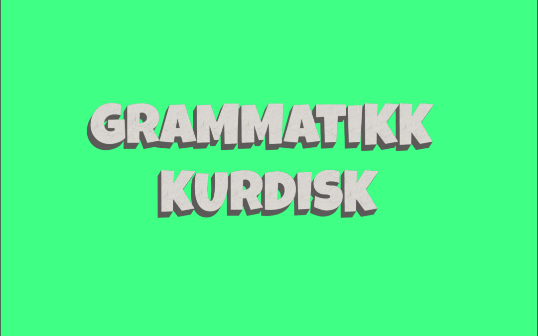 Beskyttet: Kontrastiv grammatikk, Kurdisk