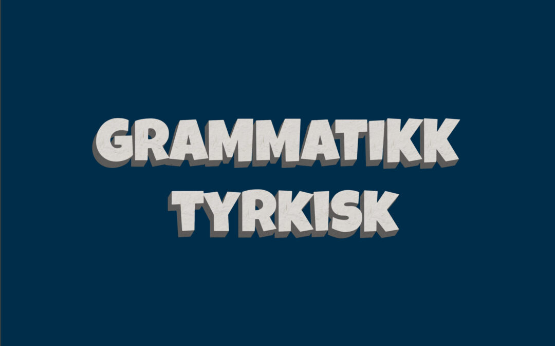 Beskyttet: Kontrastiv grammatikk, tyrkisk
